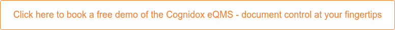 Click here to book a free demo of the Cognidox eQMS - document control at your  fingertips